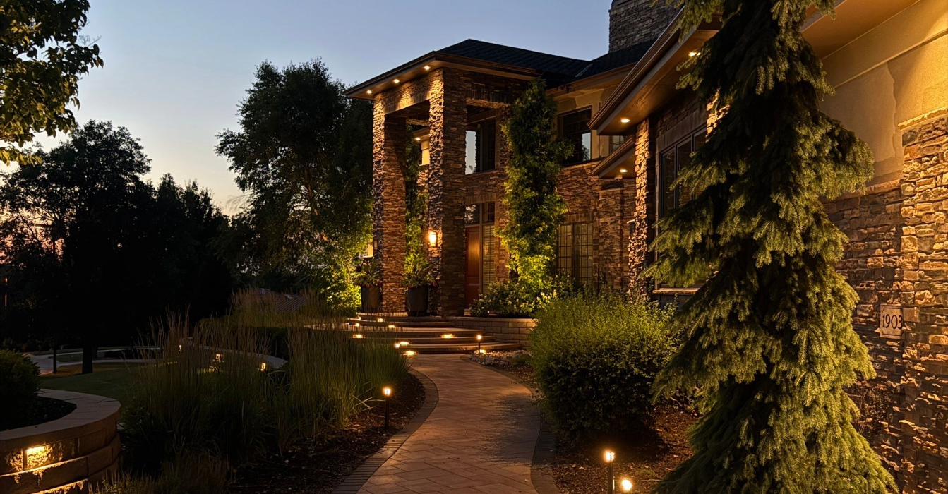 Professional outdoor lighting system design and installation