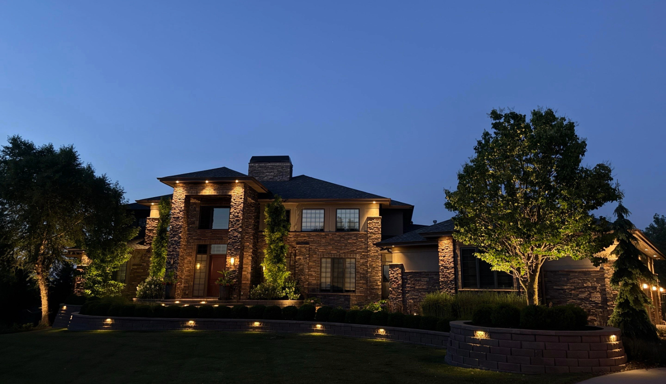 Smart outdoor lighting system controls and LED fixtures