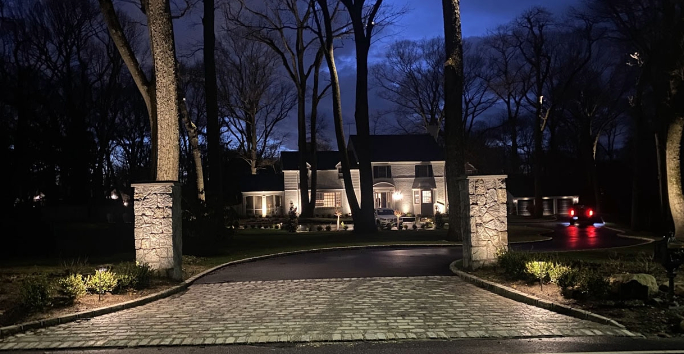 Modern house featuring professional outdoor led lighting.